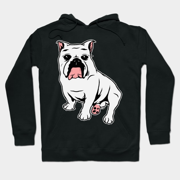 Bulldog Hoodie by phsycartwork